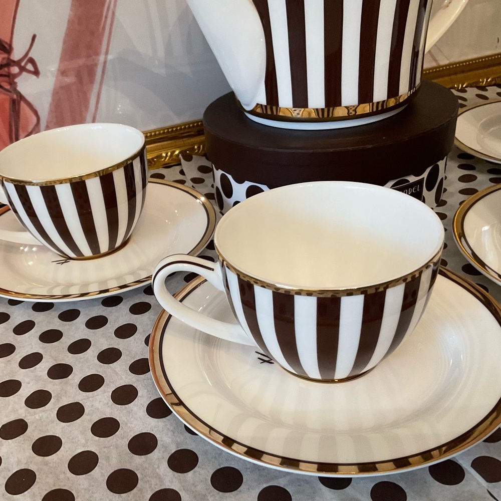 Stunning 9-Piece Henri Bendel Tea Set - Picture 8 of 16